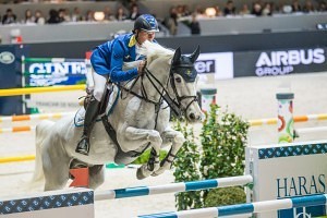 Christian Ahlmann und Aragon Z beim Welcupfinale 2013 in Lyon