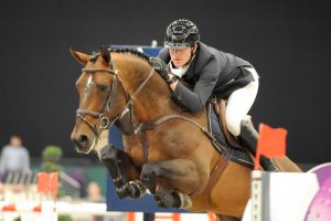 Gregory Wathelet der Gewinner der Qualifikation zur Longines FEI World Cup Jumping Qualifikation am Sonntag