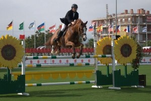Michael Witschier mit Galaxy HS, seinem zweiten Pferd in dieser Prüfung