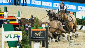 Boyd Exell gewinnt den FEI Weltcup Fahren Warm Up in Mechelen