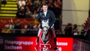 Gregoy Wathelet gewinnt den Weltcup in Leipzig bei der Partner Pferd