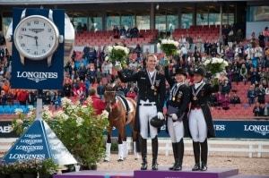Isabell Werth, Sönke Rothenberger und Cathrin Dufour (Foto: Hans-Joachim Reiner)