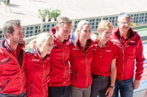 Das deutsche Team mit Bundestrainer Otto Becker (Foto: Silvia Reiner)
