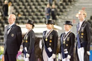Das deutsche Dressurteam (Foto: Hans-Joachim Reiner)