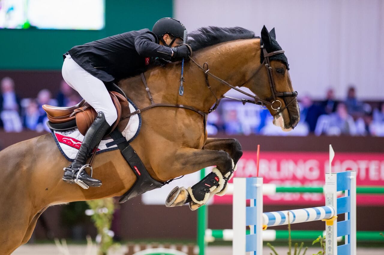 Piergiorgio Bucci  reitet mit Pallieter vd N.Ranch zum Sieg im LONGINES GLOBAL CHAMPIONS TOUR GRAND PRIX von Mexico