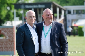 Derbychef Volker Wulff und Hamburgs Erster Bürgermeister Peter Tschentscher