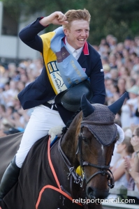 Matthew Sampson auf der Ehrenrunde