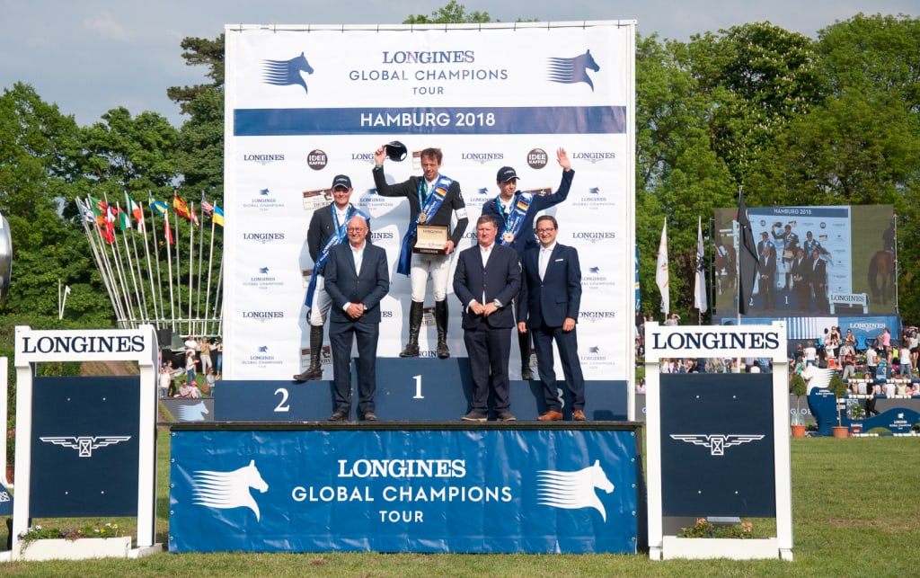 LONGINES GLOBAL CHAMPIONS TOUR Grand Prix of Hamburg -Siegerehrung (Foto: Hans-Joachim Reiner)