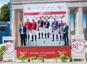 Siegerehrung der Longines Global Champions League beim Global Jumping Berlin 2018