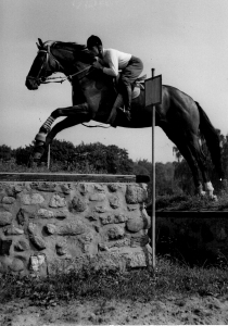 Mit "Kranich" beim Training in Hoppegarten