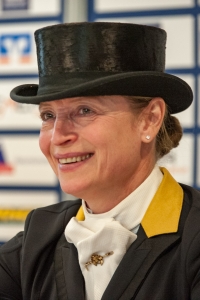 Isabell Werth in der Pressekonferenz