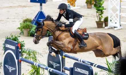 Henrik von Eckermann and King Edward – the winners of the LONGINES GLOBAL CHAMPIONS Grand Prix of Stockholm