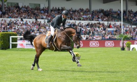 Harrie Smolders gewinnt mit Mister Tac das Championat beim AL SHIRA`AA Deutsches Spring- und Dressur-Derby Hamburg