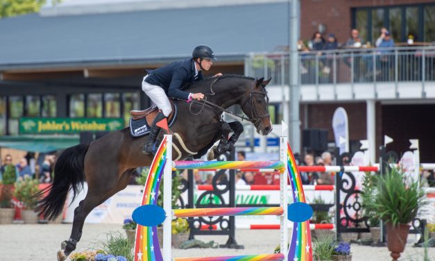 Die Finalisten im U25 Springpokal beim CHIO 2025