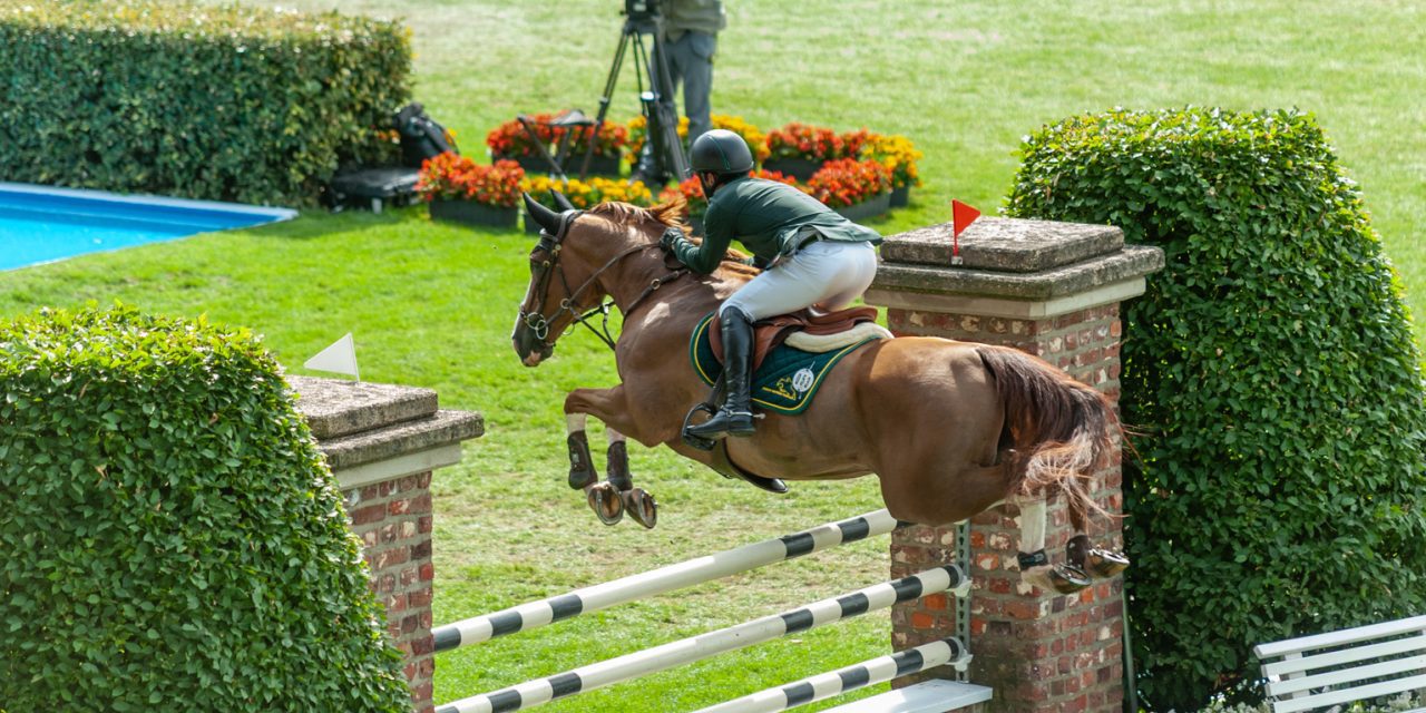 Stephan de Freitas Barcha fliegt im Longines Global Champions Tour Grand Prix du Prince de Monaco mit Dinozo Imperio Egipcio zum Sieg