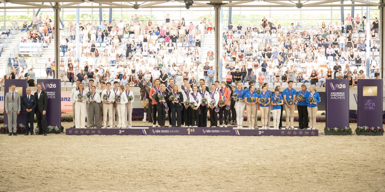 FEI Vaulting World Championship: Gold für Theo Gardies und Noely Thibaudat (FRA) im Pas de Deux