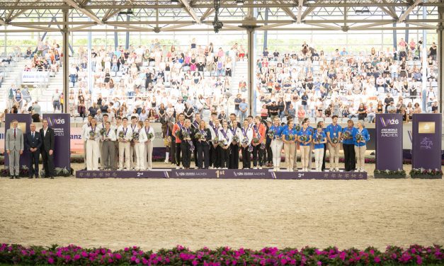 FEI Vaulting World Championship: Gold für Theo Gardies und Noely Thibaudat (FRA) im Pas de Deux