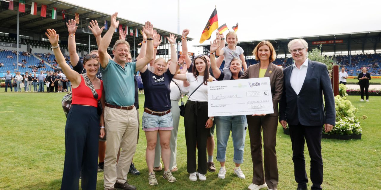 100 Schulpferde Plus : Reit und Fahrverein Lauterbach Stadt und Land e.V. gewinnt 5000 Euro bei der WM in Aachen